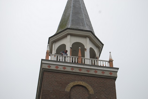 Schilderwerk kerktoren Blijham - Schildersbedrijf Dreijer Beerta