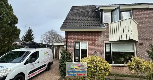 Huis in Scheemda weer strak in de lak - Schildersbedrijf Dreijer Beerta