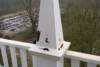 Schilderwerk kerktoren Blijham Schildersbedrijf Dreijer Beerta